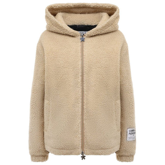 Comme Des Fuckdown Beige Polyester Jackets &amp; Coat