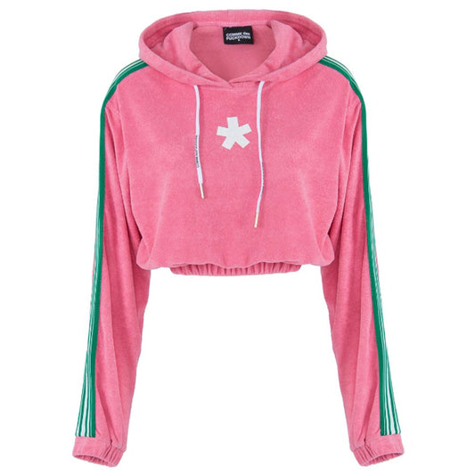 Comme Des Fuckdown Rosa Baumwollpullover