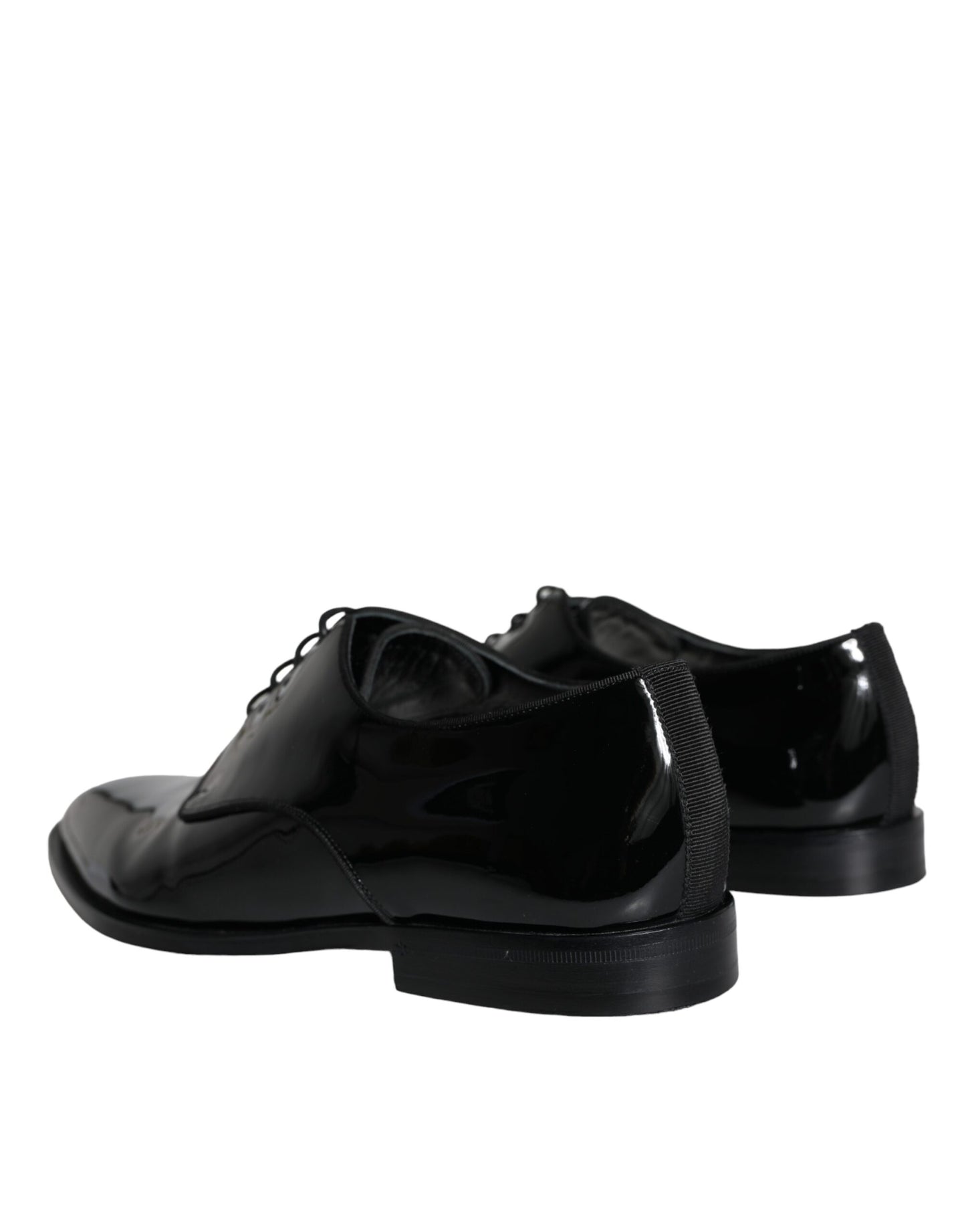 Dolce &amp; Gabbana Black Calfskin Derby Men's Dress Shoes