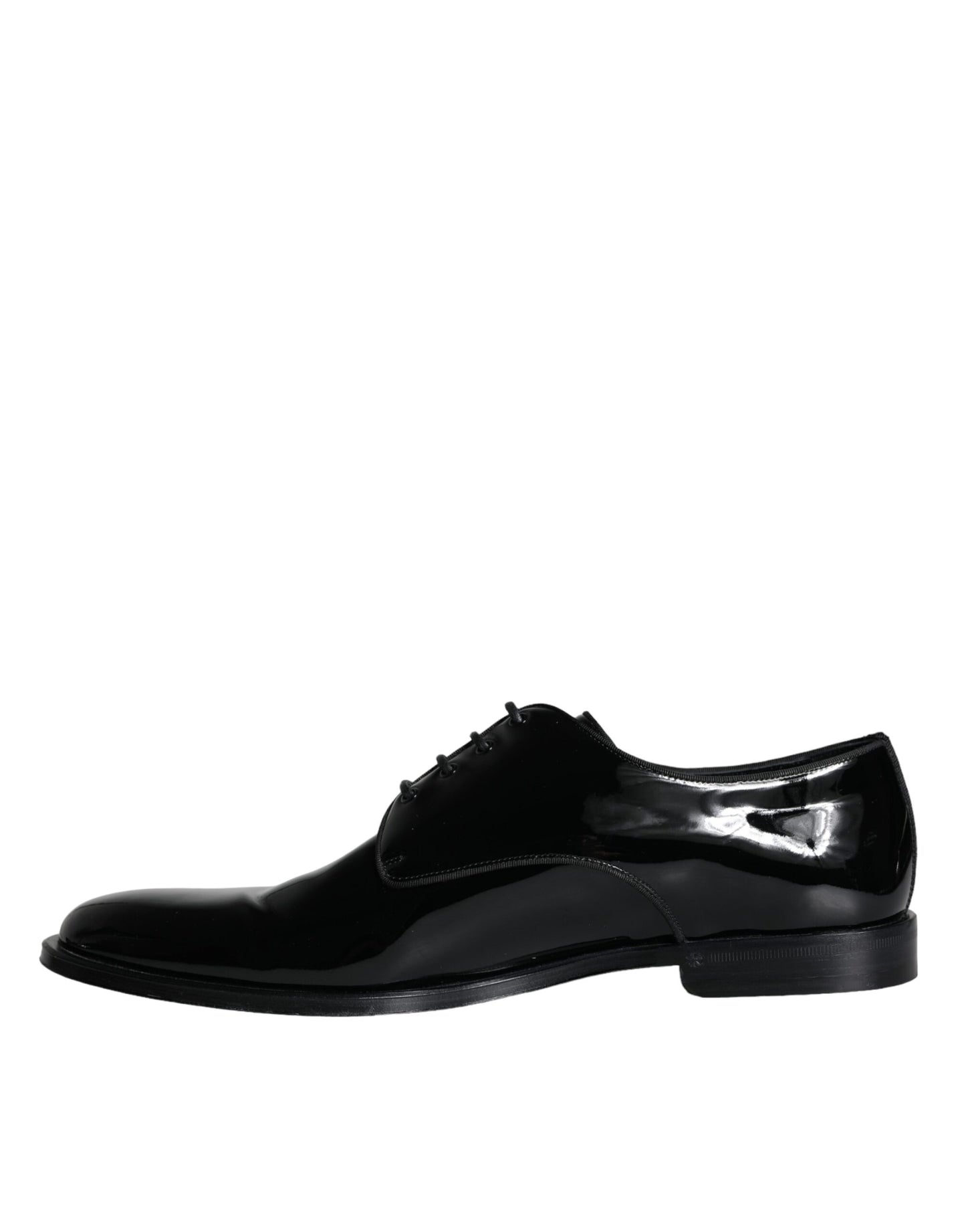 Dolce &amp; Gabbana Black Calfskin Derby Men's Dress Shoes