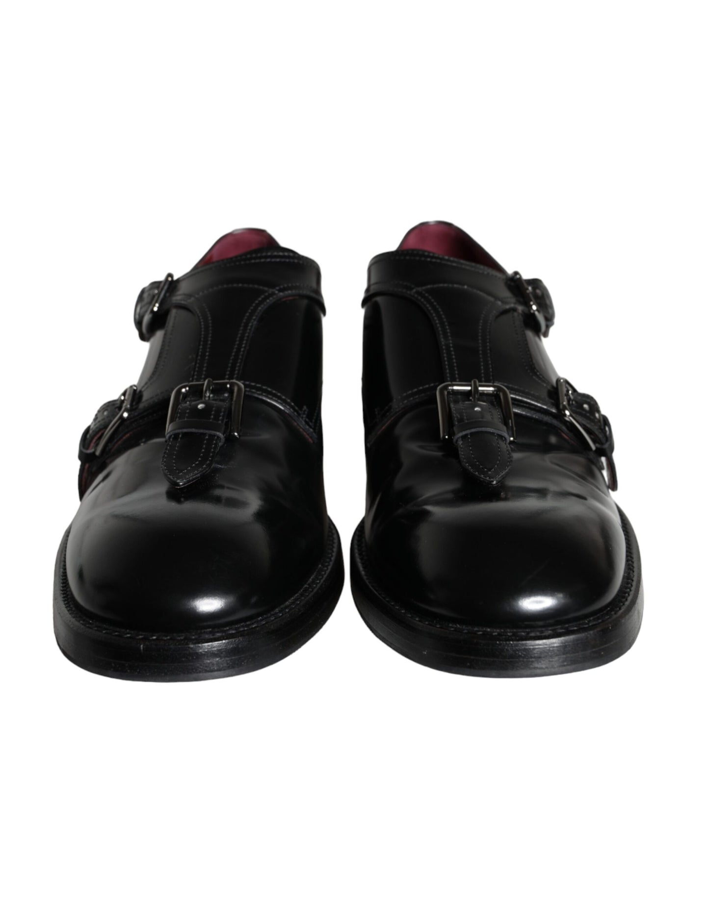 Dolce &amp; Gabbana Black Calfskin Men Formal Dress Shoes