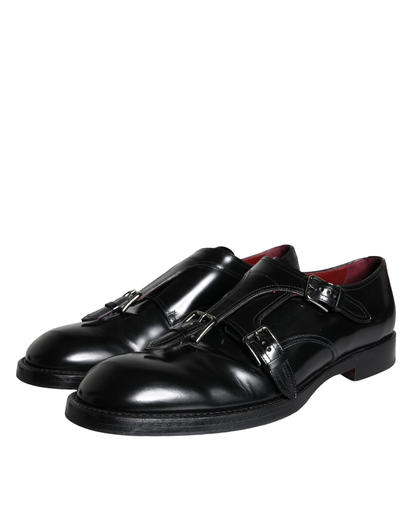 Dolce &amp; Gabbana Black Calfskin Men Formal Dress Shoes