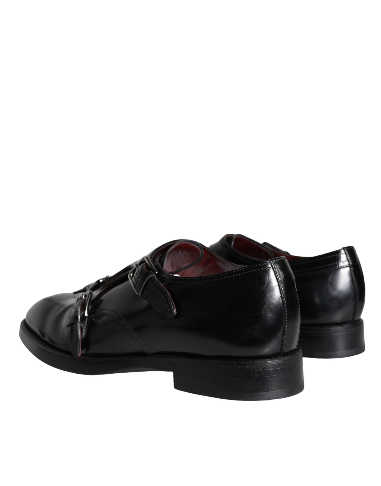 Dolce &amp; Gabbana Black Calfskin Men Formal Dress Shoes