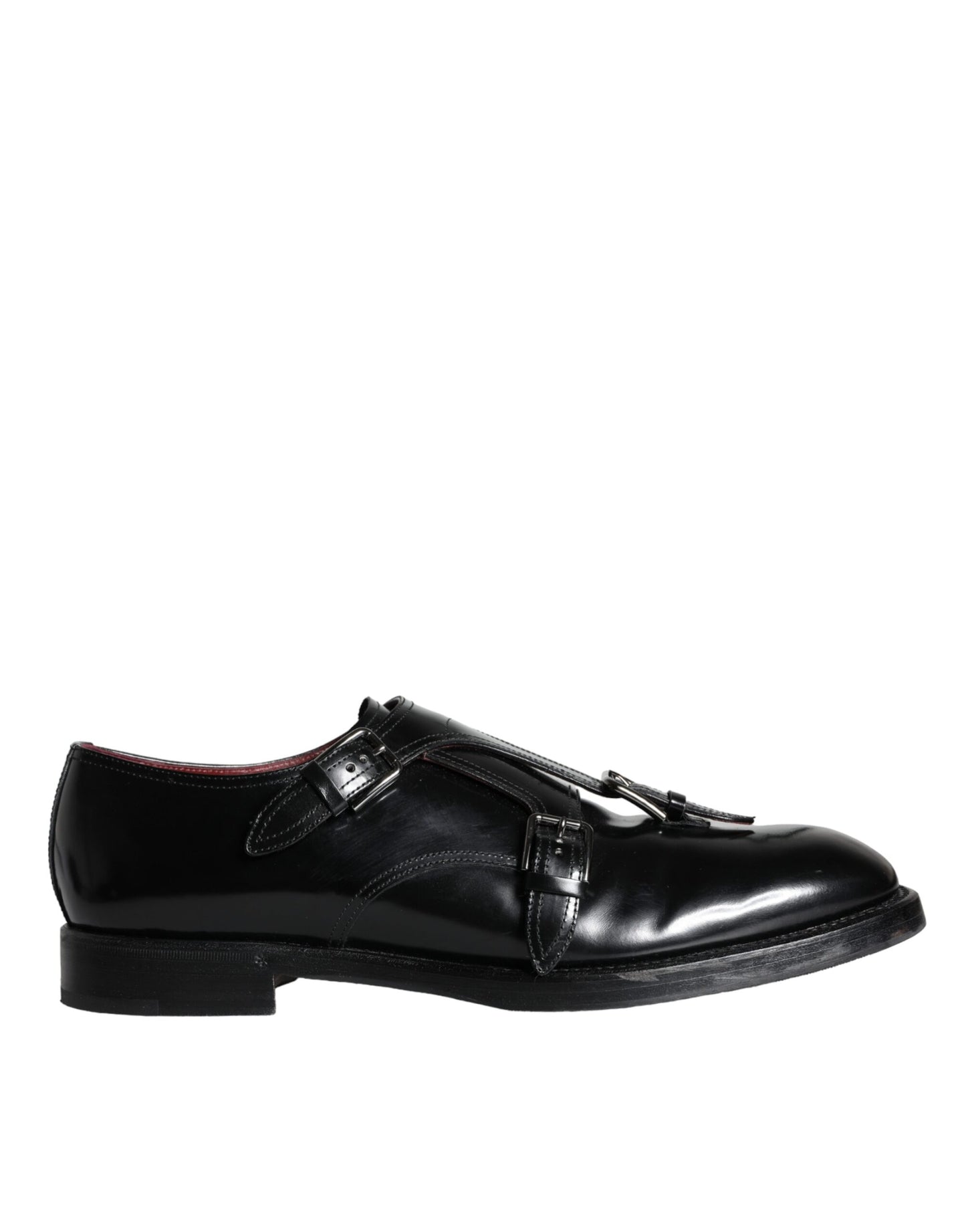 Dolce &amp; Gabbana Black Calfskin Men Formal Dress Shoes