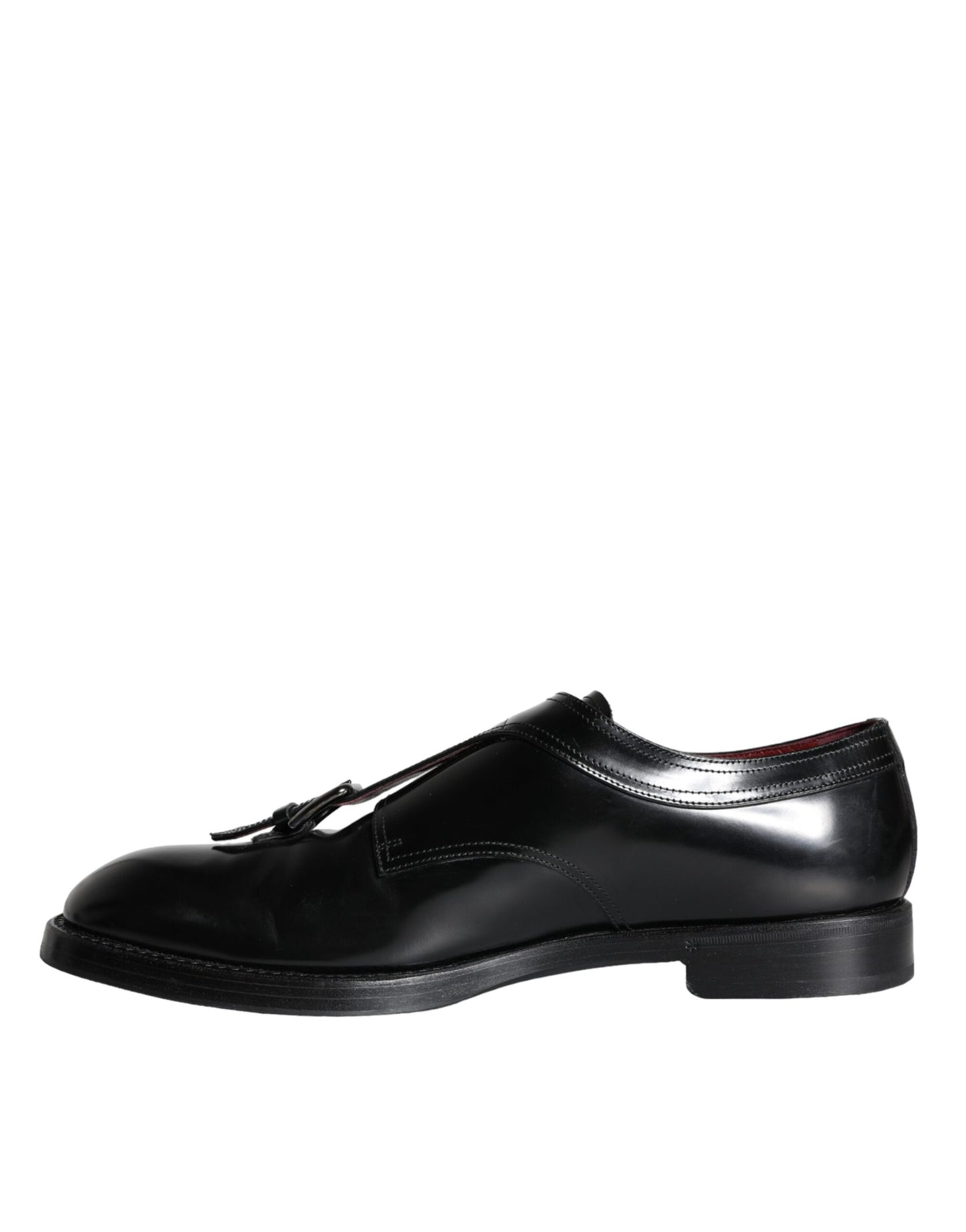 Dolce &amp; Gabbana Black Calfskin Men Formal Dress Shoes