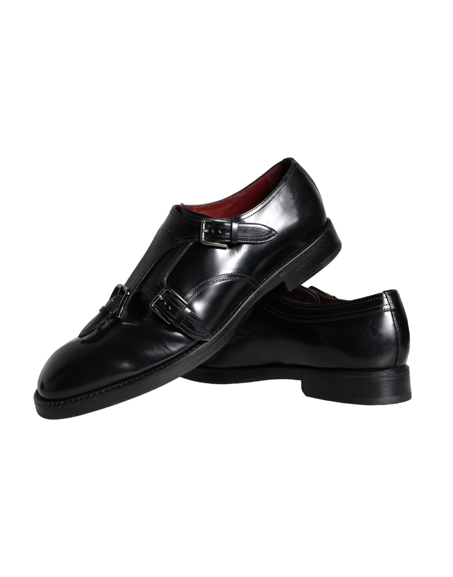 Dolce &amp; Gabbana Black Calfskin Men Formal Dress Shoes