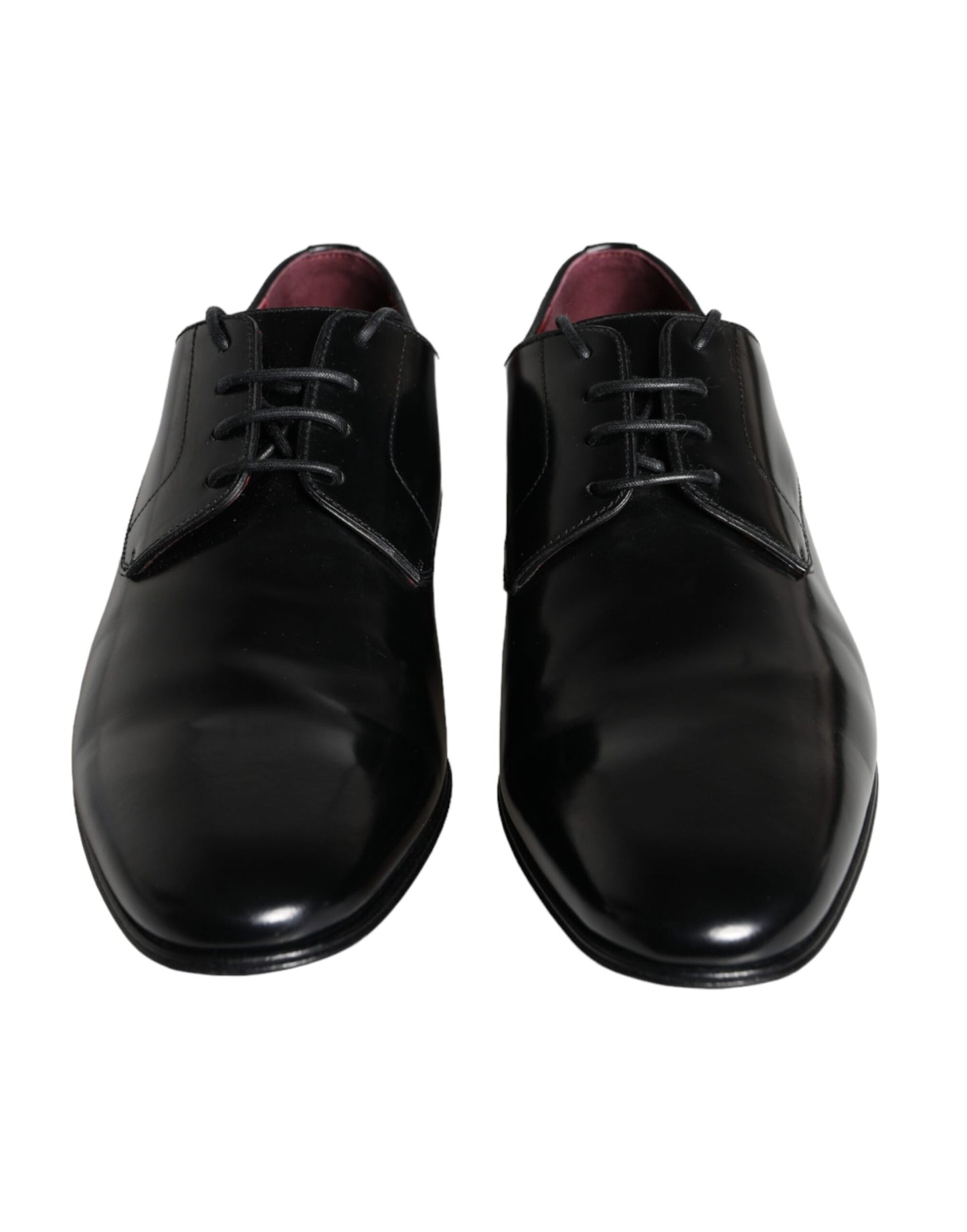 Dolce &amp; Gabbana Black Calfskin Derby Men's Dress Shoes