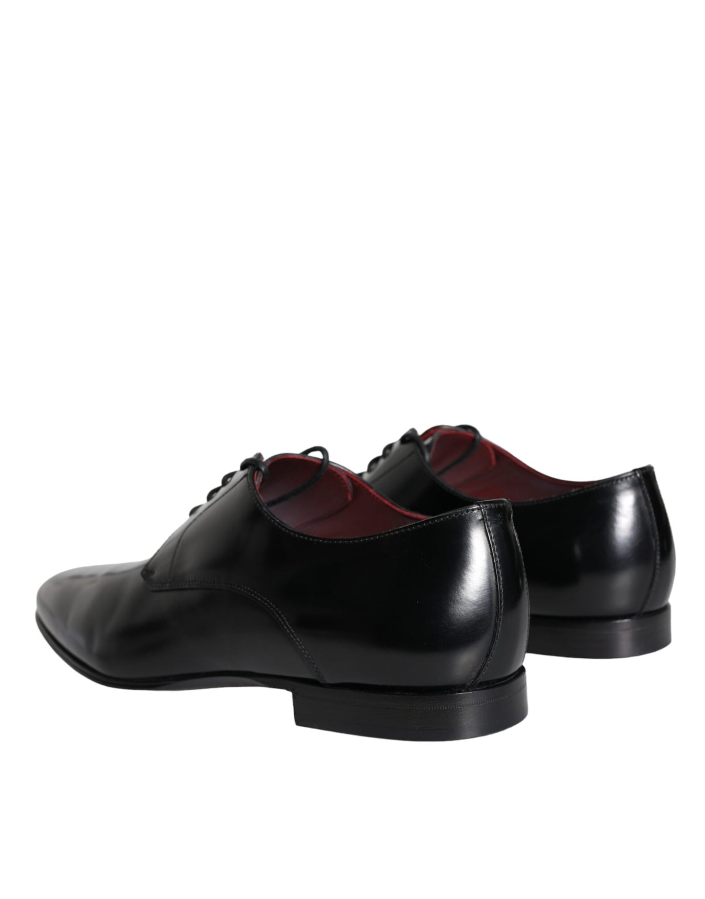 Dolce &amp; Gabbana Black Calfskin Derby Men's Dress Shoes