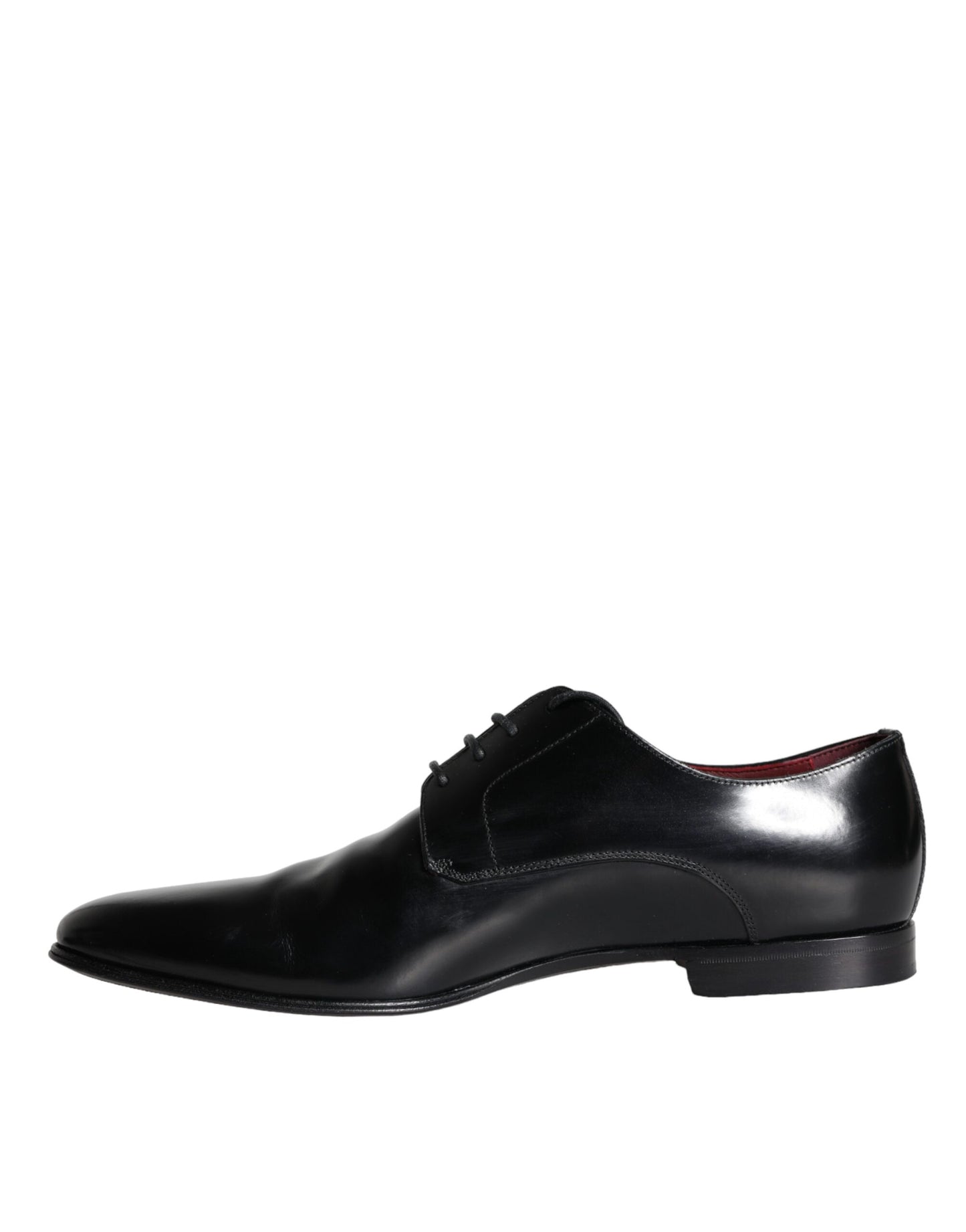 Dolce &amp; Gabbana Black Calfskin Derby Men's Dress Shoes