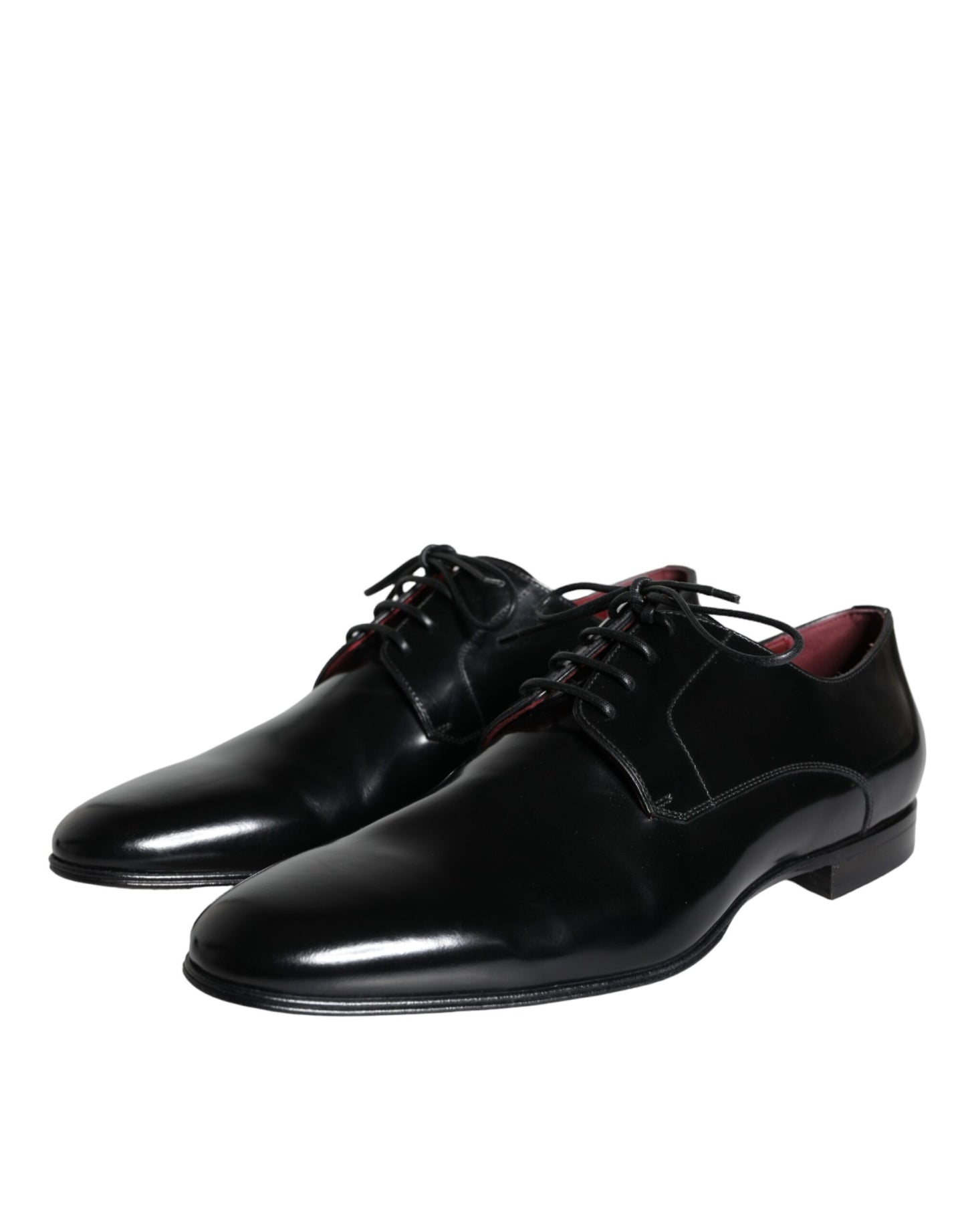 Dolce &amp; Gabbana Black Calfskin Derby Dress Men's Shoes