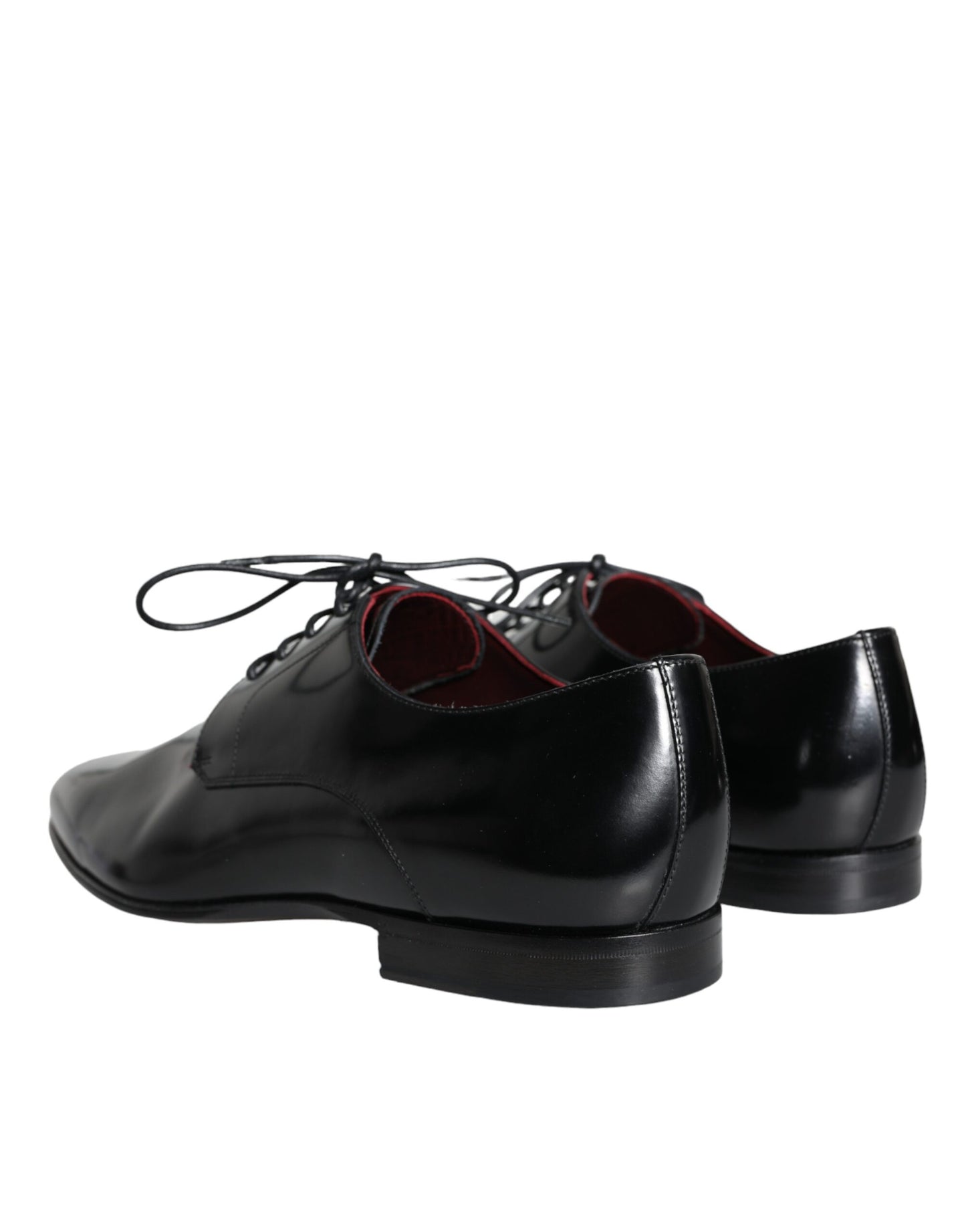 Dolce &amp; Gabbana Black Calfskin Derby Dress Men's Shoes