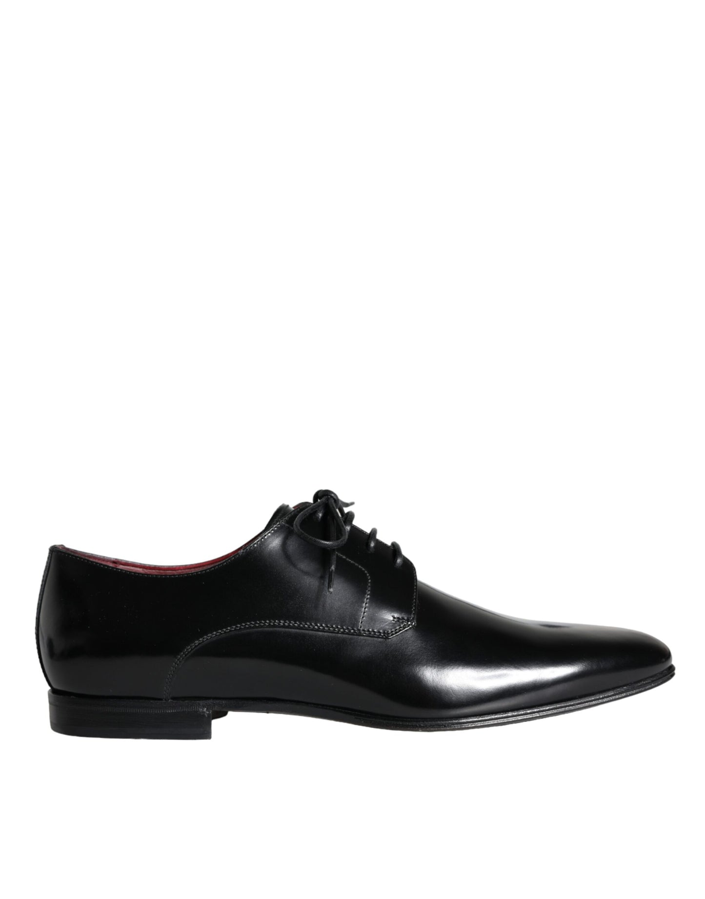 Dolce &amp; Gabbana Black Calfskin Derby Dress Men's Shoes