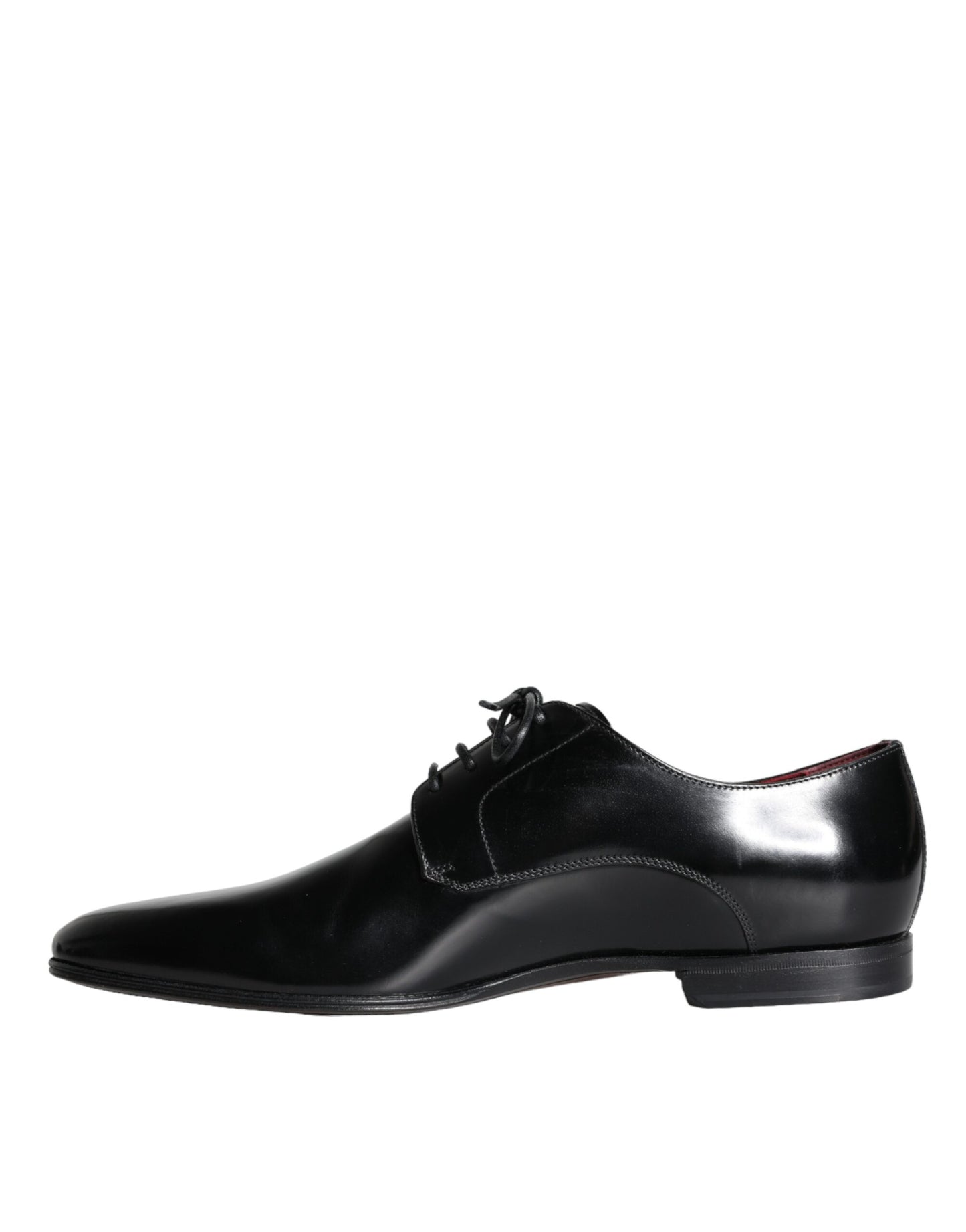 Dolce &amp; Gabbana Black Calfskin Derby Dress Men's Shoes