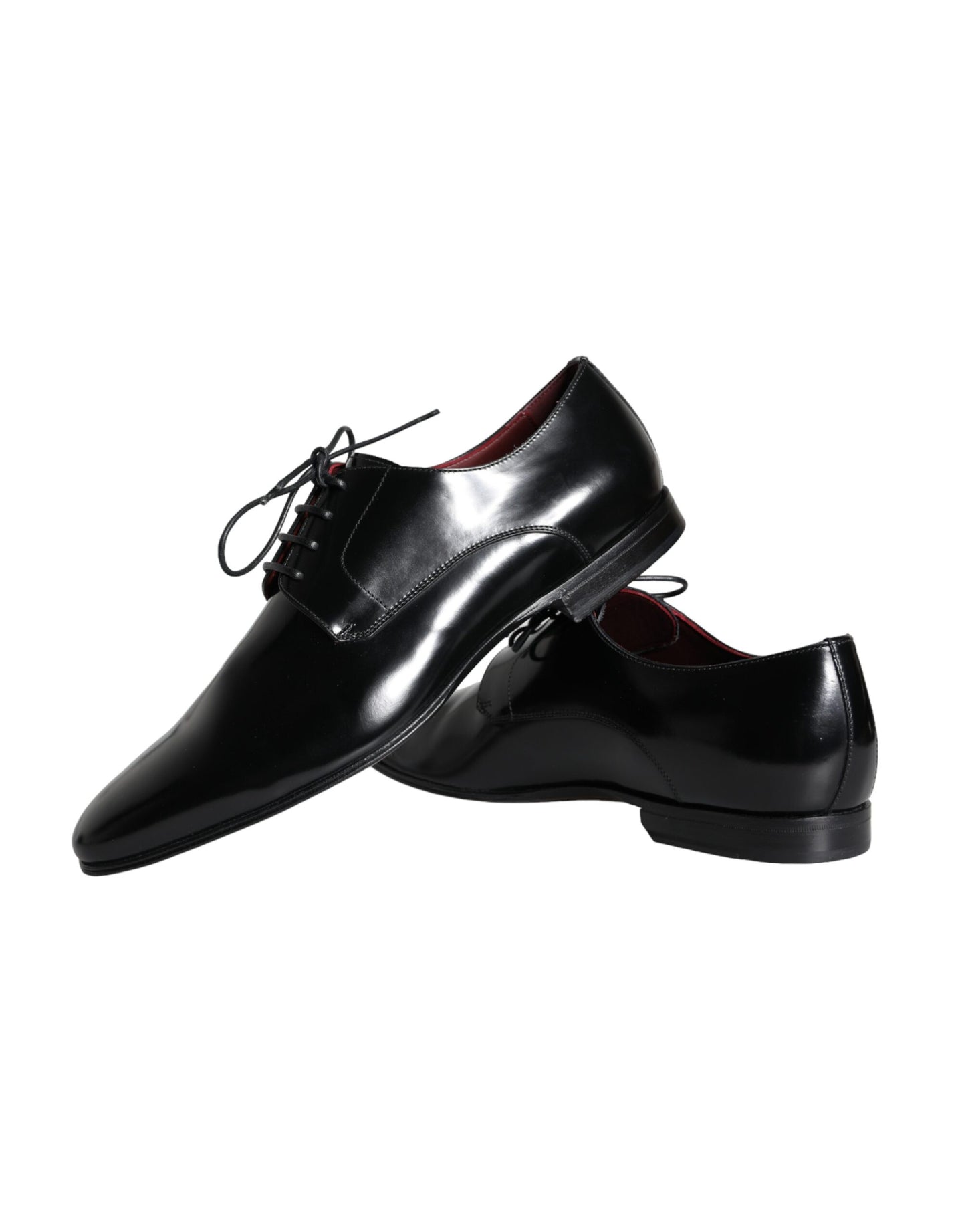 Dolce &amp; Gabbana Black Calfskin Derby Dress Men's Shoes