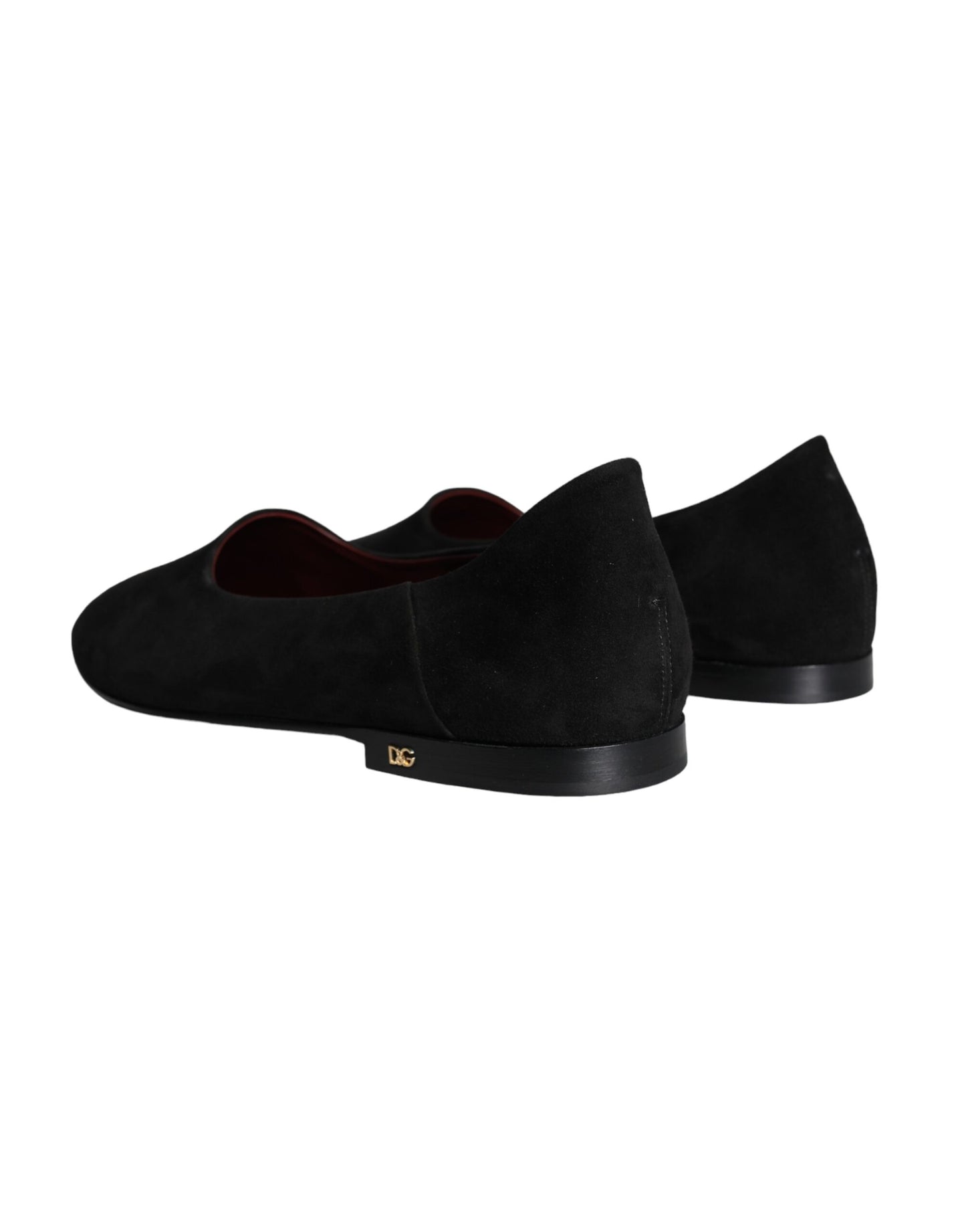 Dolce &amp; Gabbana Black Suede Loafers Formal Slip On Shoes