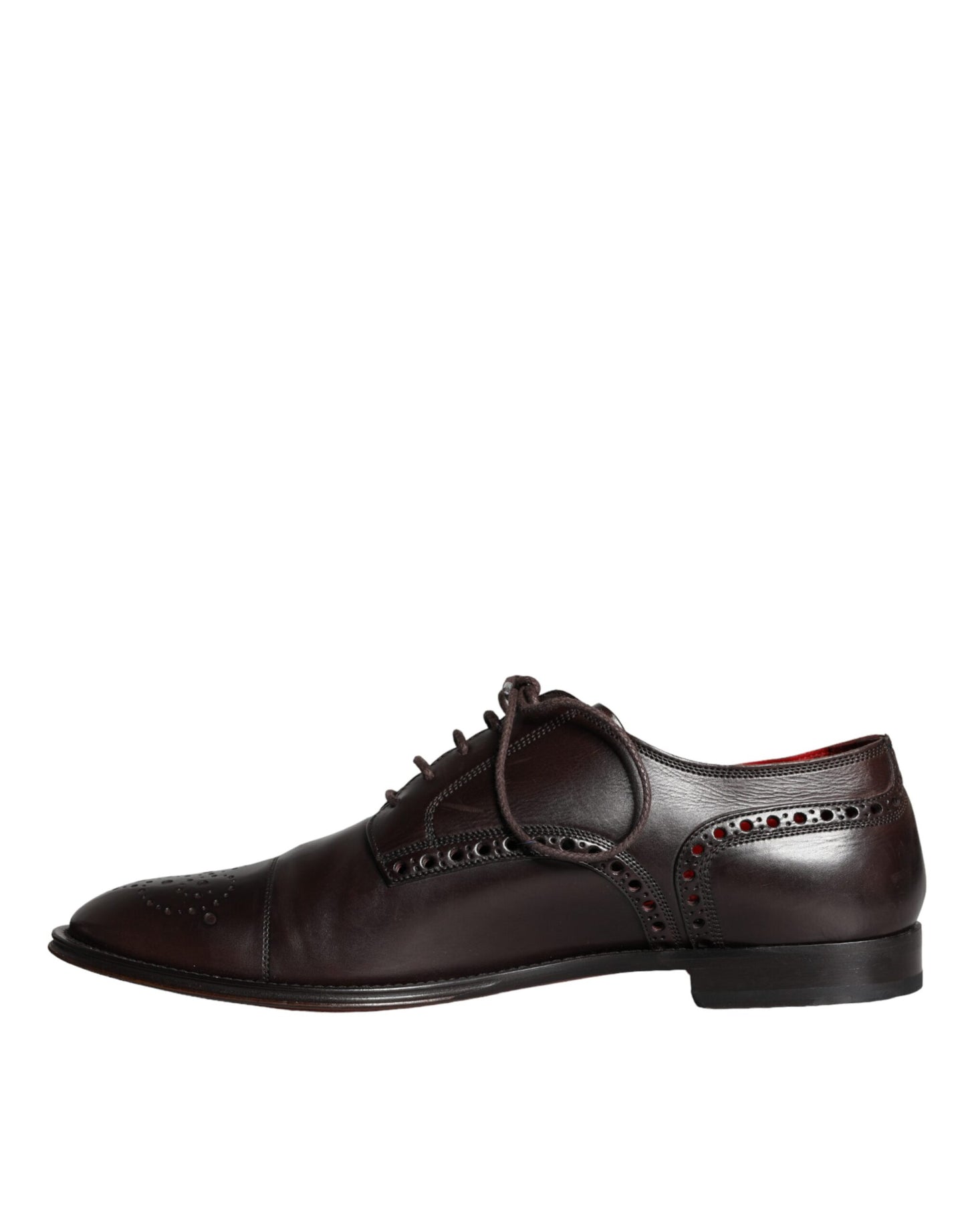 Dolce &amp; Gabbana Brown calf leather lace-up shoes in Oxford look