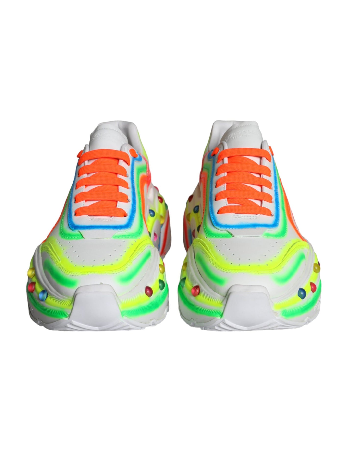 Dolce &amp; Gabbana Multicolor Daymaster LED illuminated sneaker shoes