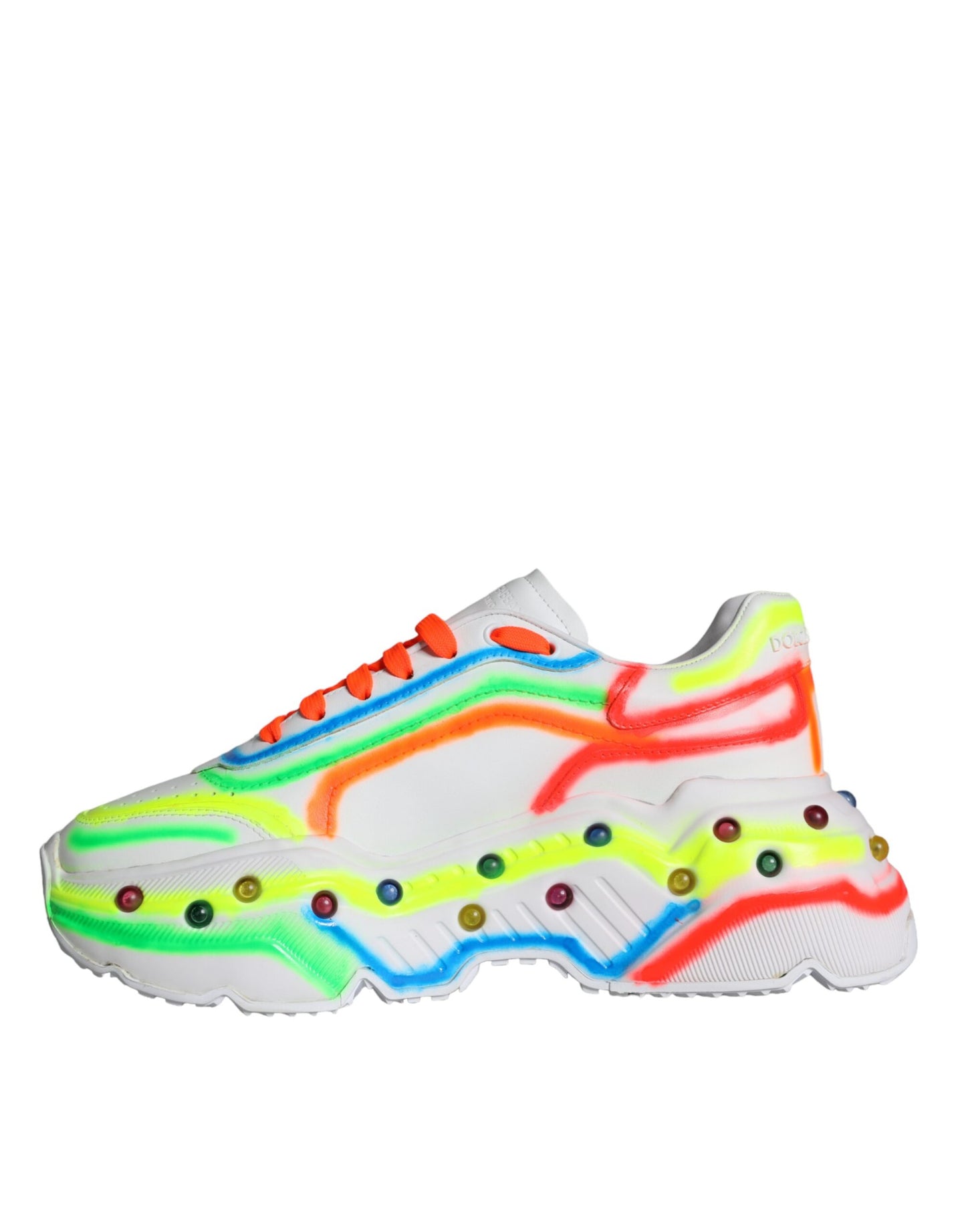 Dolce &amp; Gabbana Multicolor Daymaster LED illuminated sneaker shoes