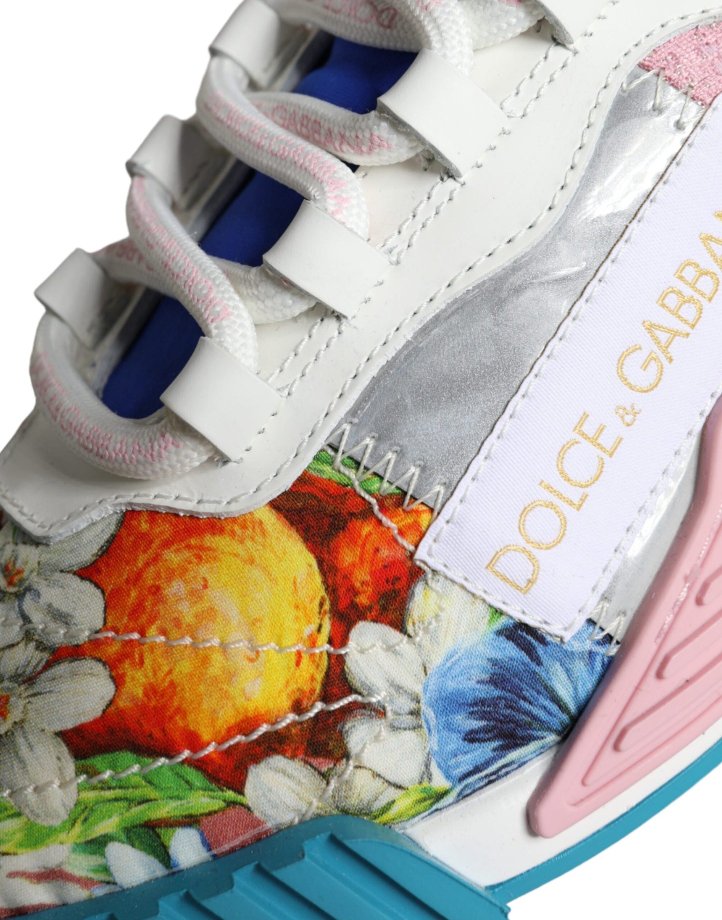 Dolce &amp; Gabbana Multicolor Patchwork NS1 Low Top Sneaker Shoes