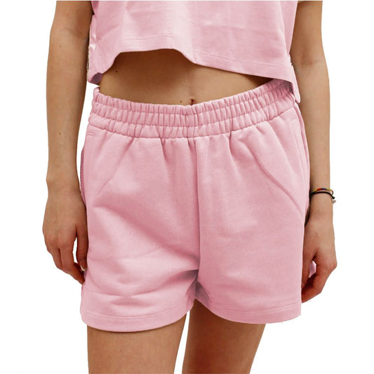 Comme Des Fuckdown Rosa Baumwollshorts