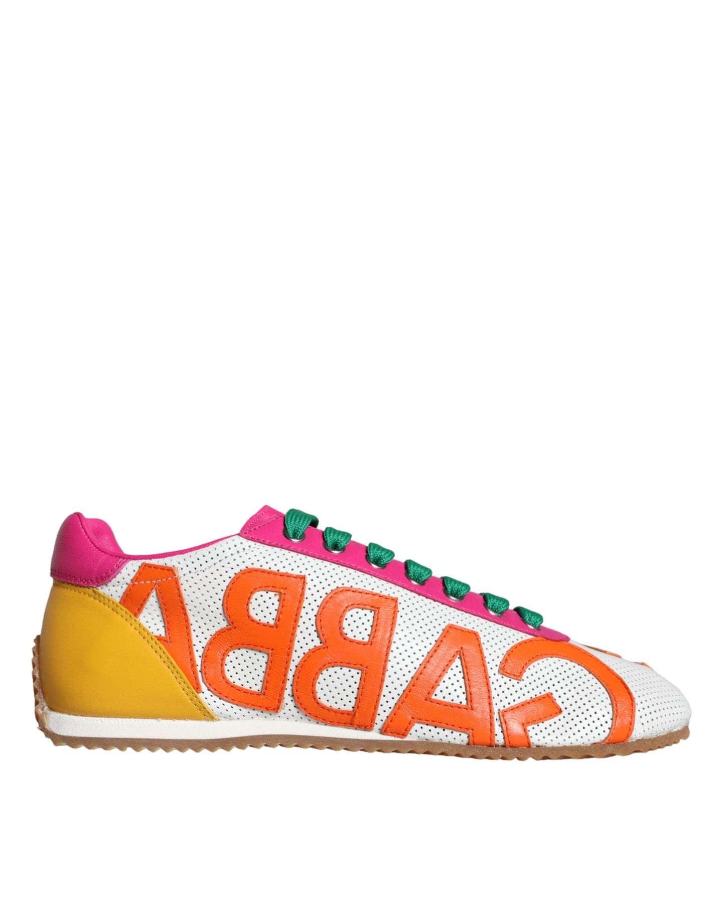 Dolce &amp; Gabbana Multicolor Leather Logo Casual Sneakers Shoes