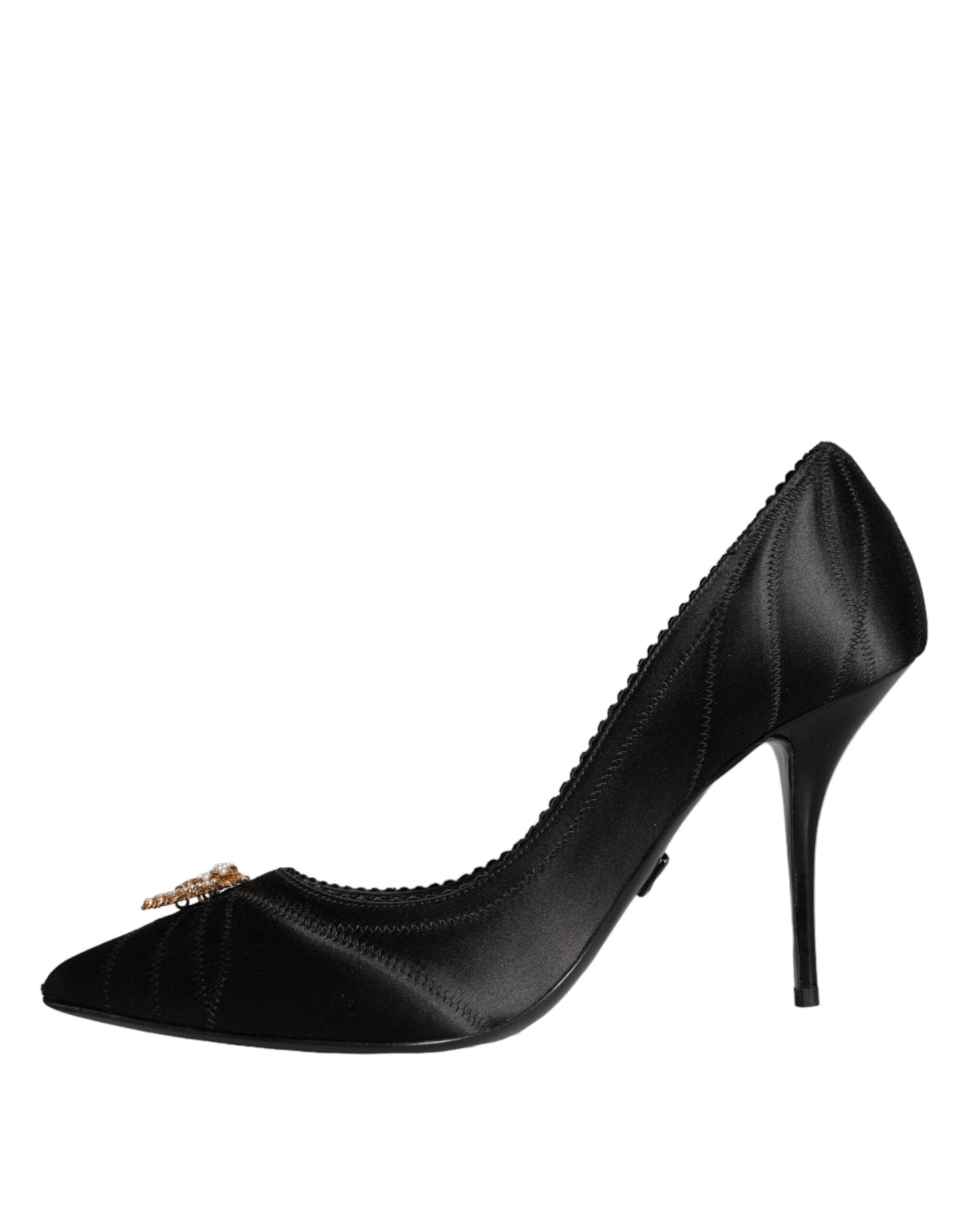 Dolce &amp; Gabbana Black Heart DEVOTION Heels Pumps Shoes