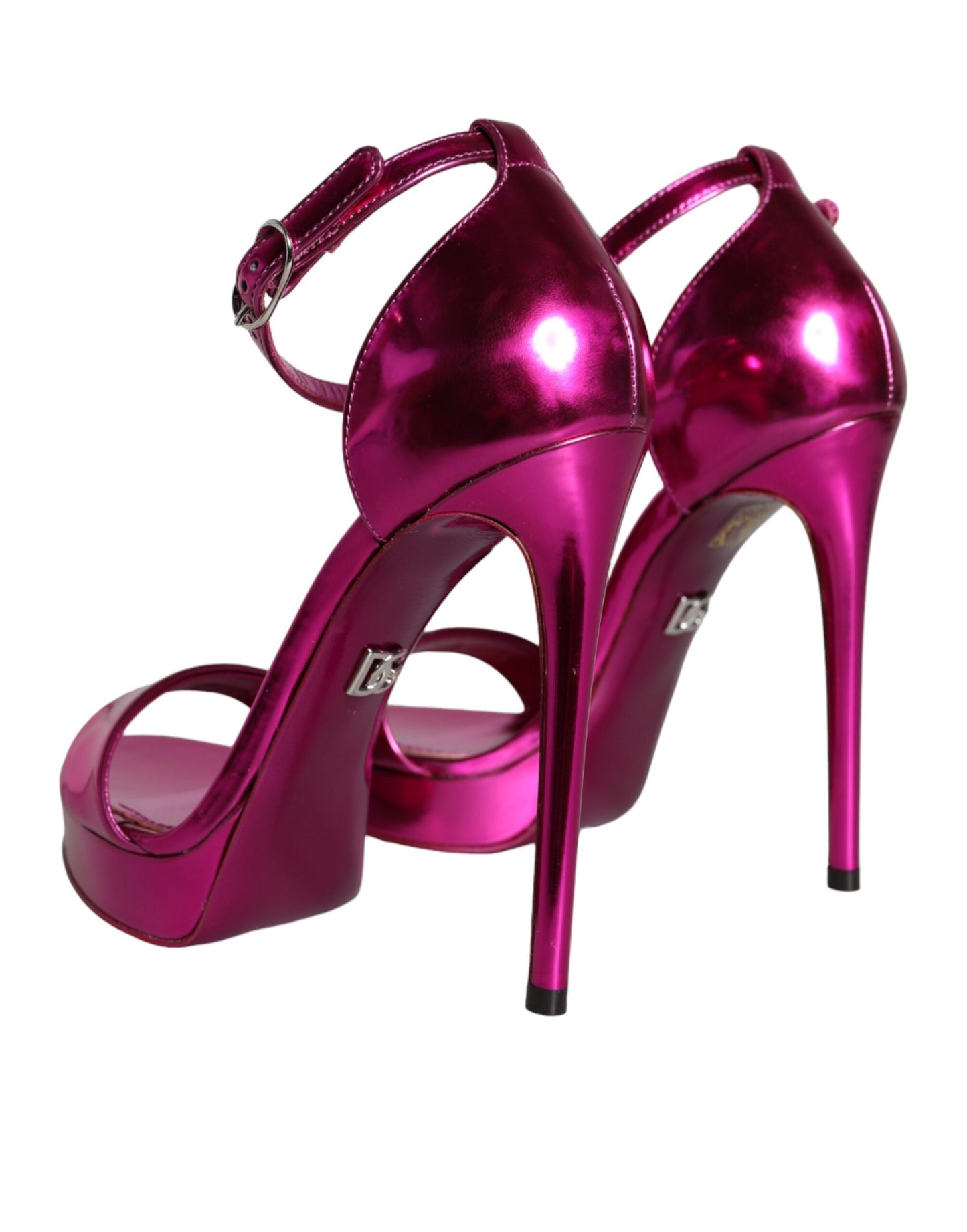 Dolce &amp; Gabbana Fuchsia KEIRA Heels Strappy Sandals Shoes