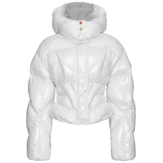 PINKO White Nylon Jackets &amp; Coats