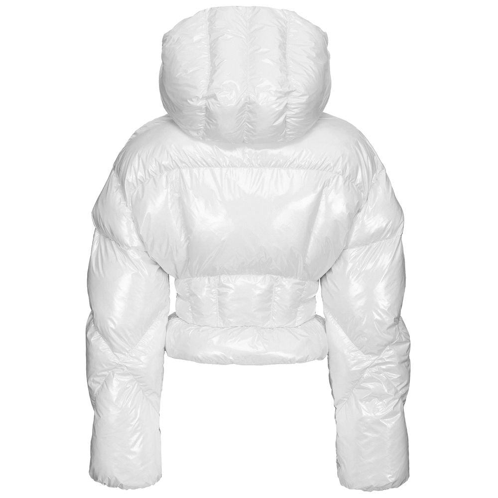 PINKO White Nylon Jackets &amp; Coats