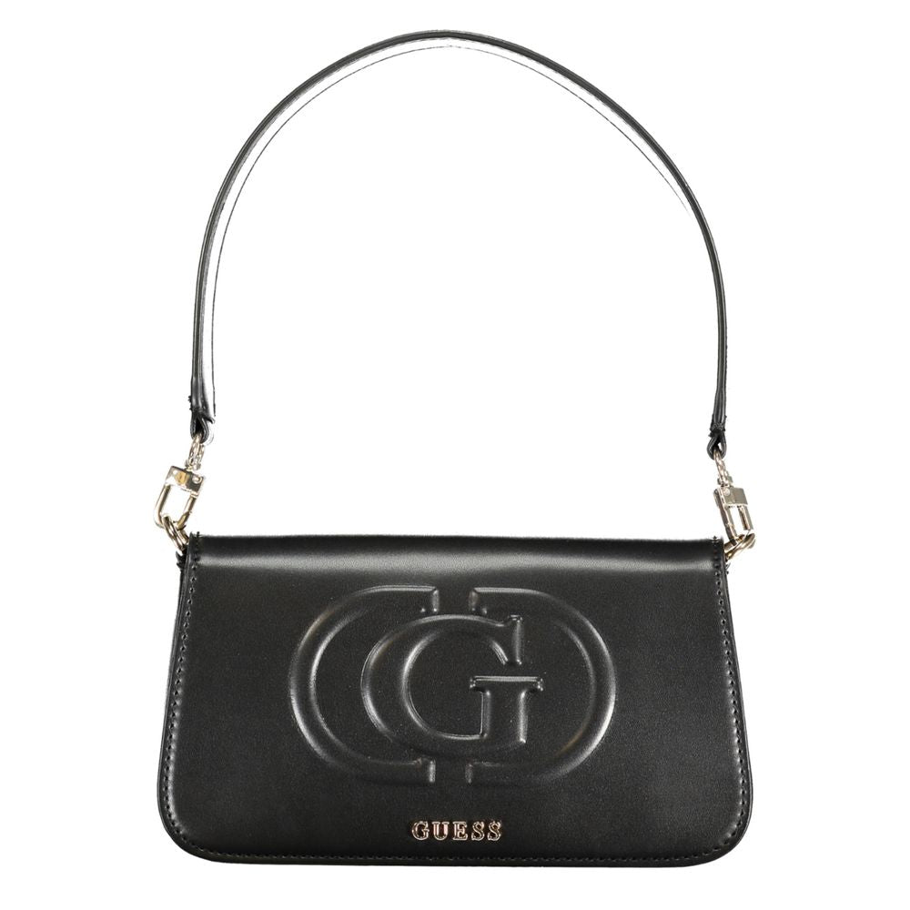 Guess Jeans Schwarze Polyethylen-Handtasche