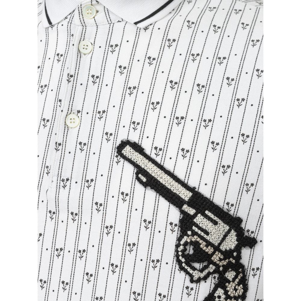 Dolce &amp; Gabbana White Cotton Polo Shirt