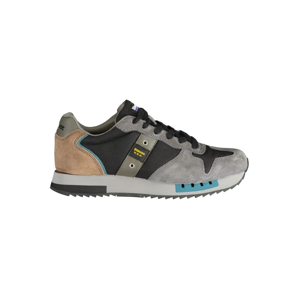 Blue Gray Polyester Sneaker