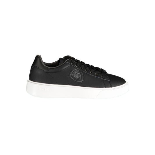 Blue Black Polyester Sneaker