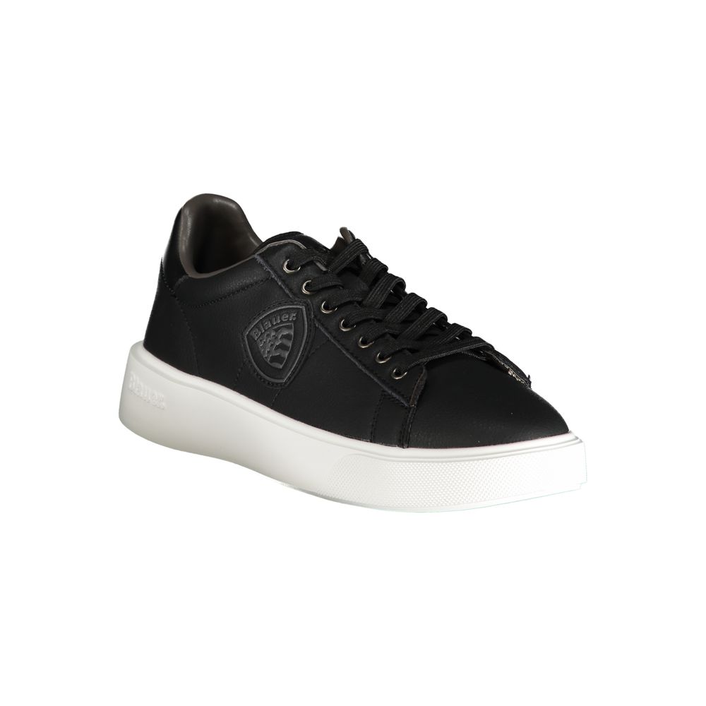 Blue Black Polyester Sneaker