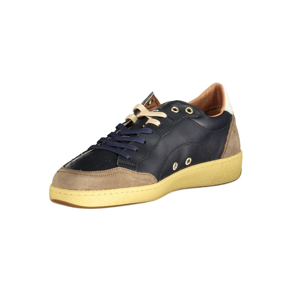 Blue Brown Polyester Sneaker