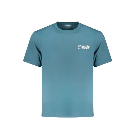 Wrangler T-Shirt aus blauer Baumwolle