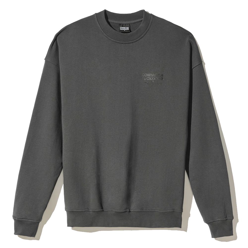 Comme Des Fuckdown Grey Cotton Sweater