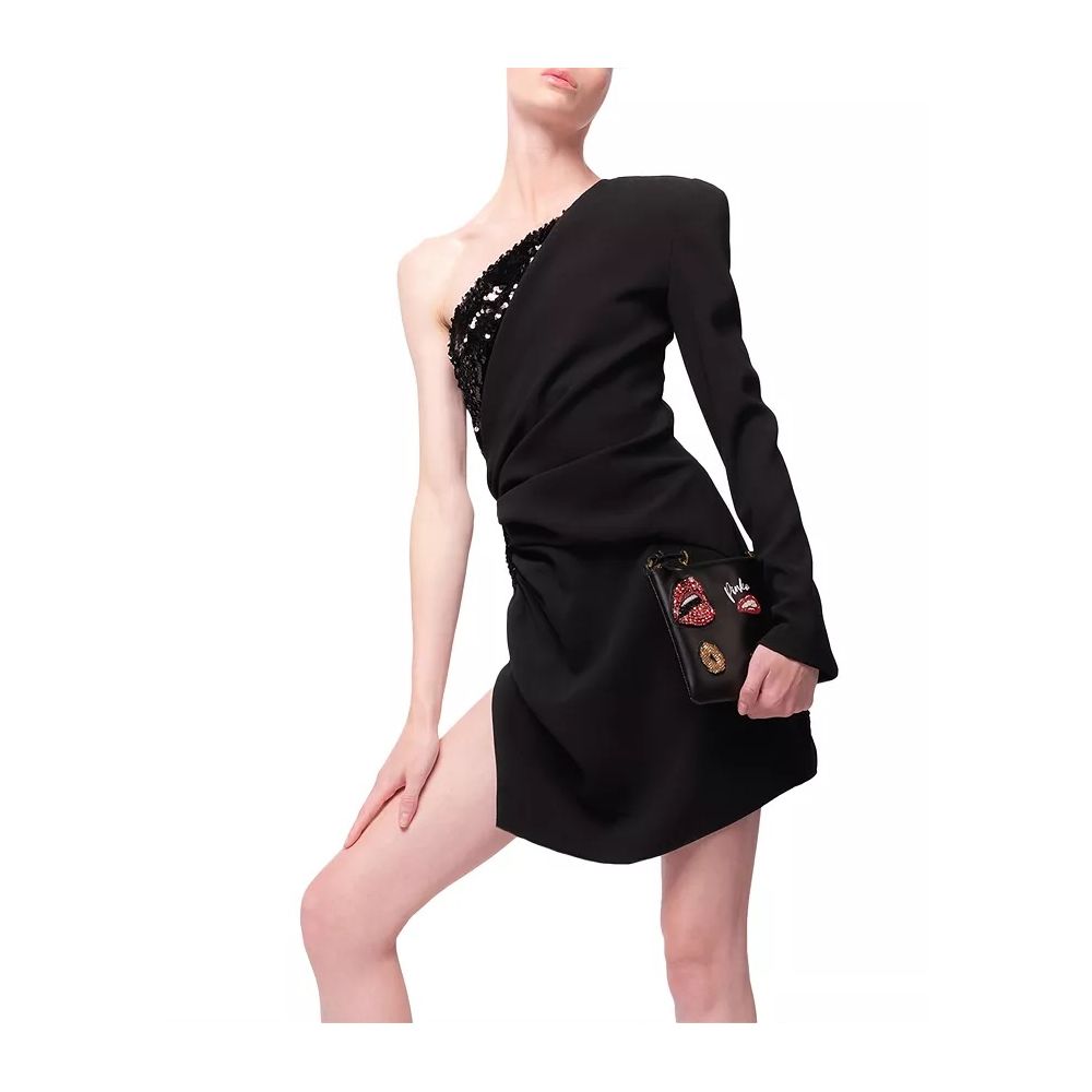 PINKO Black Polyester Dress