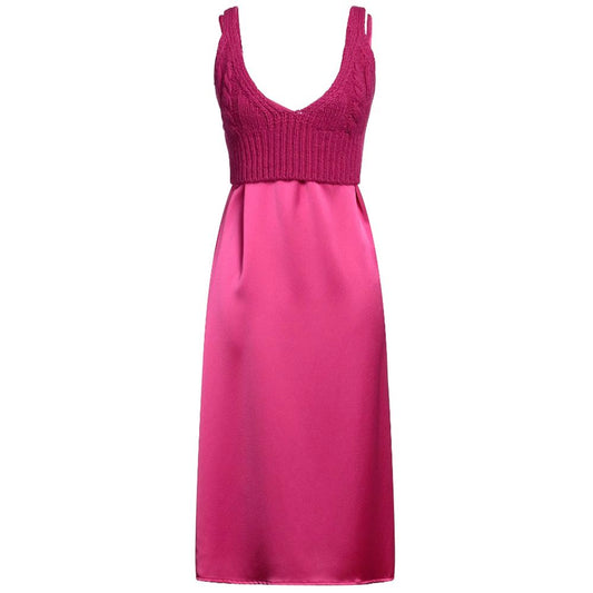 PINKO Fuchsia polyester dress