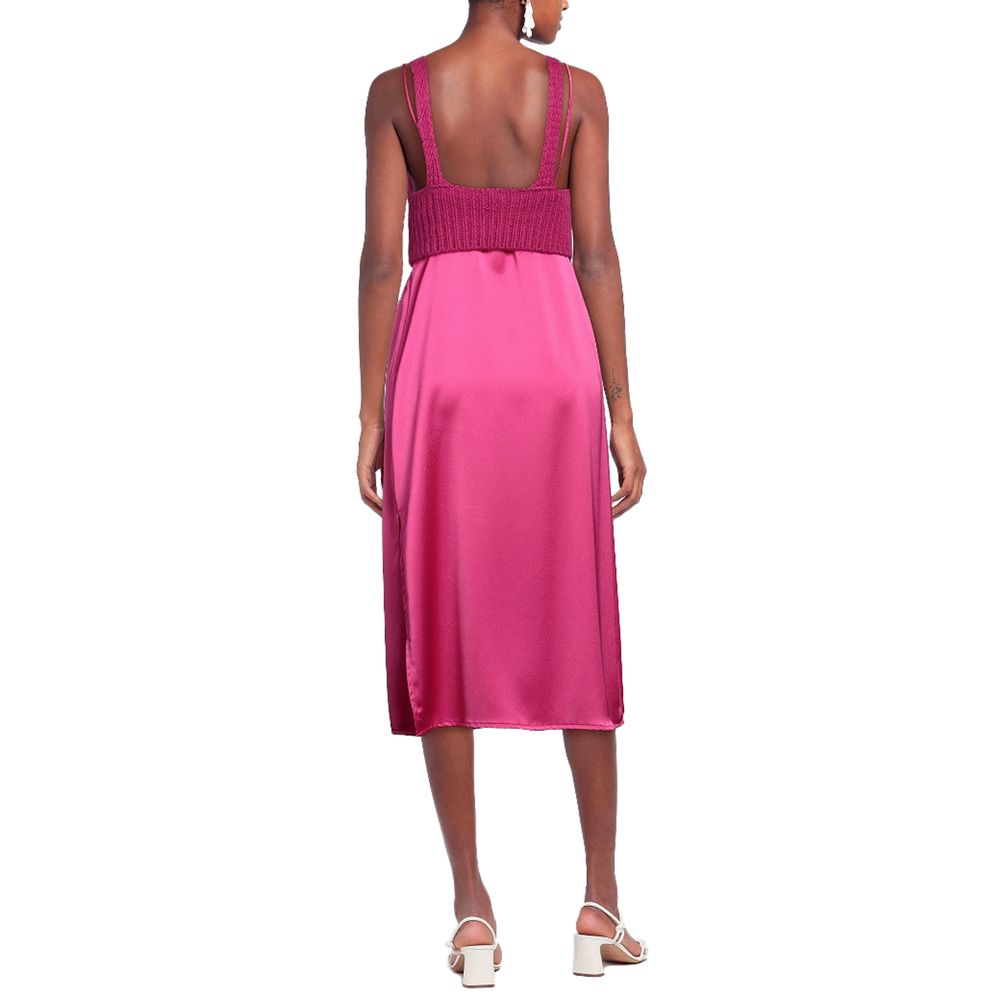 PINKO Fuchsia polyester dress