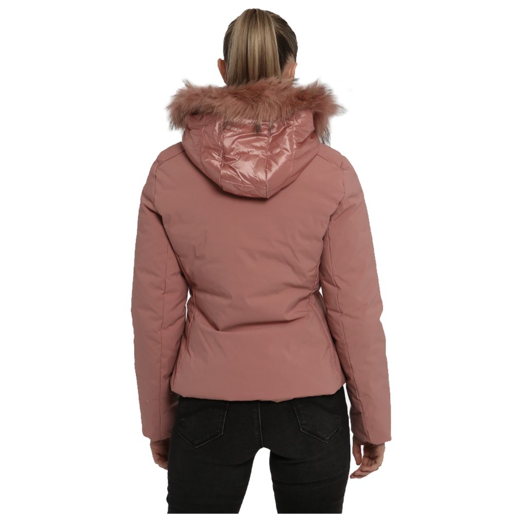 Yes Zee Pink Nylon Jackets &amp; Coats