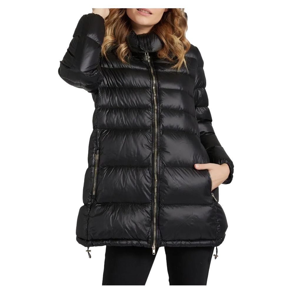 Yes Zee Schwarze Nylon Frauen Jacke