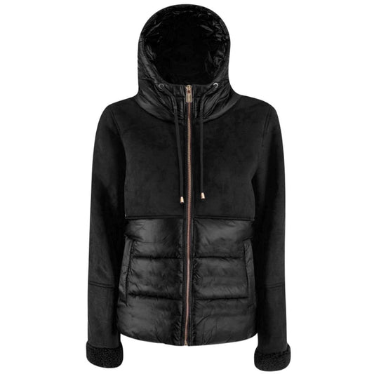 Yes Zee Schwarze Nylon Damenjacke