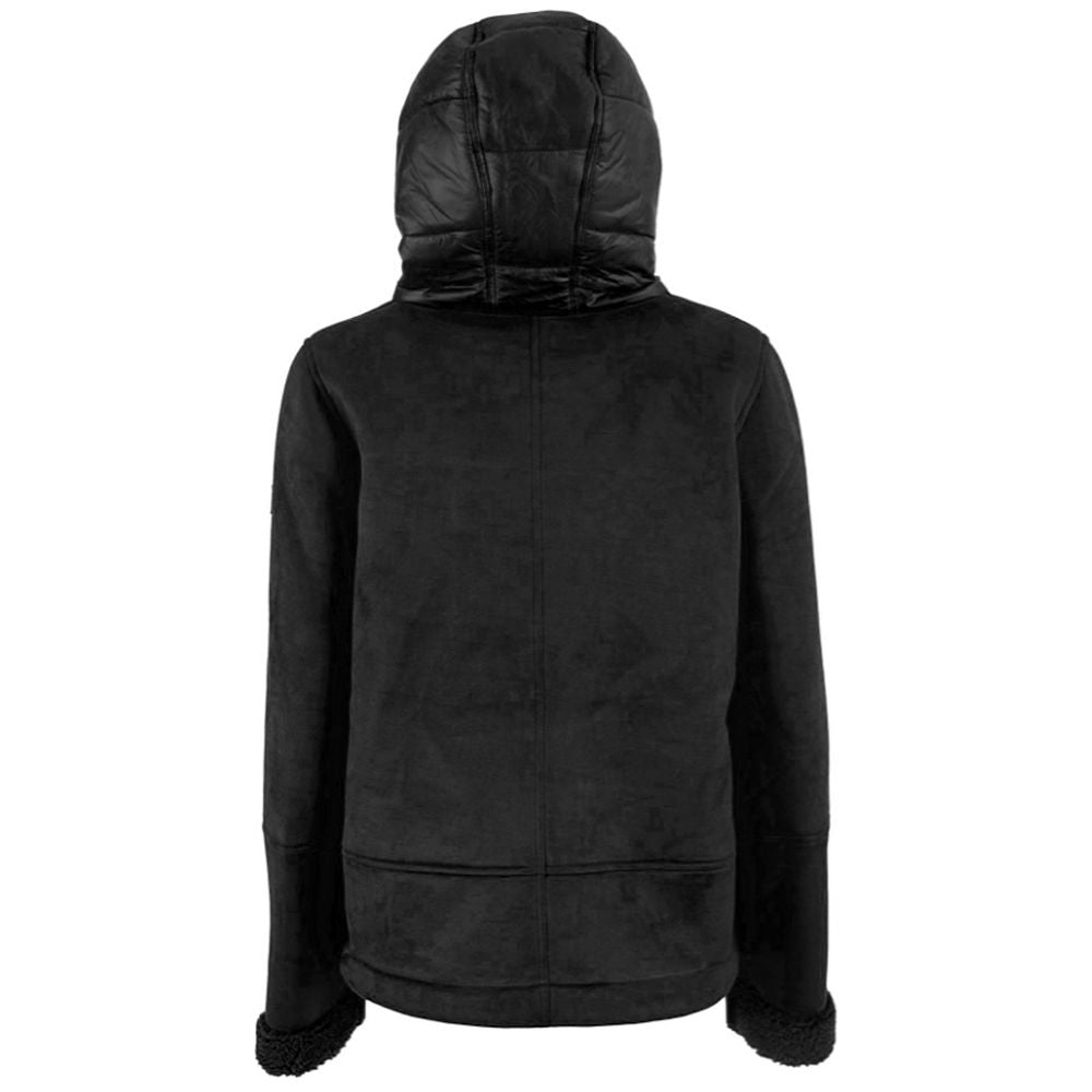 Yes Zee Schwarze Nylon Damenjacke