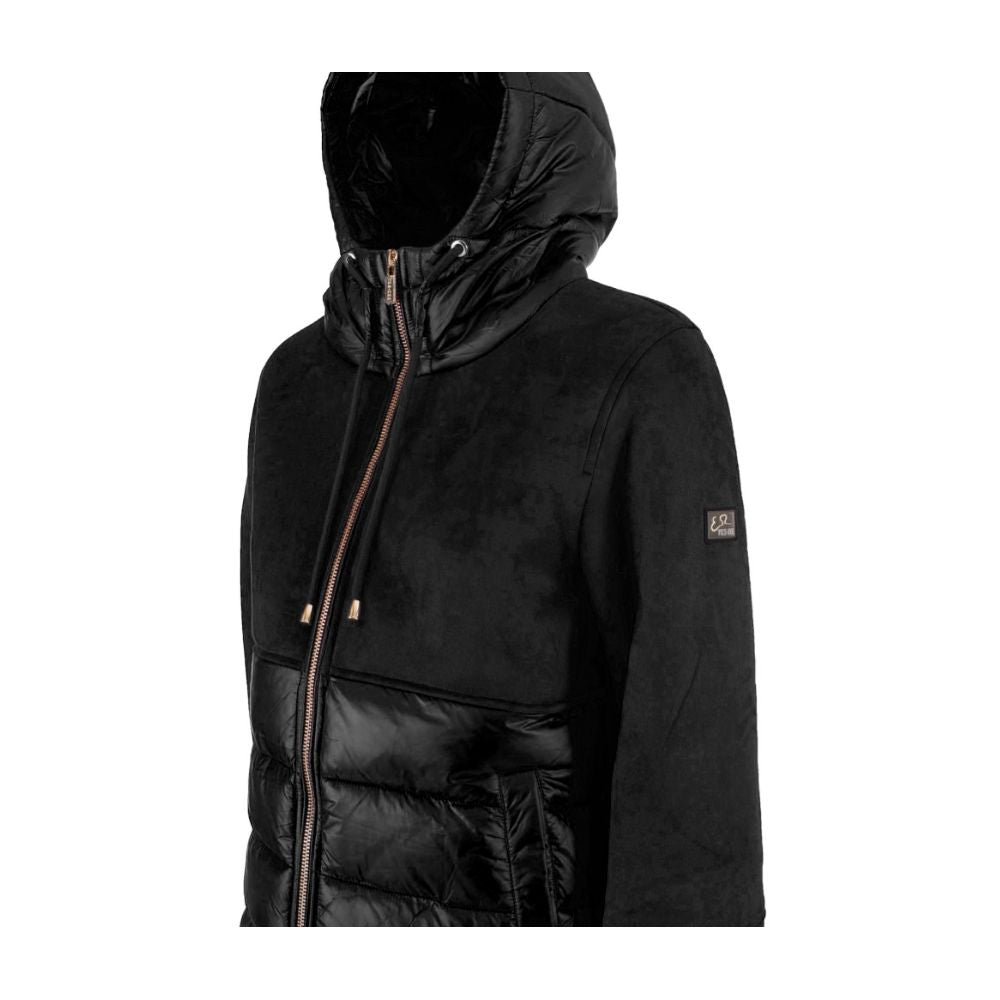 Yes Zee Schwarze Nylon Damenjacke