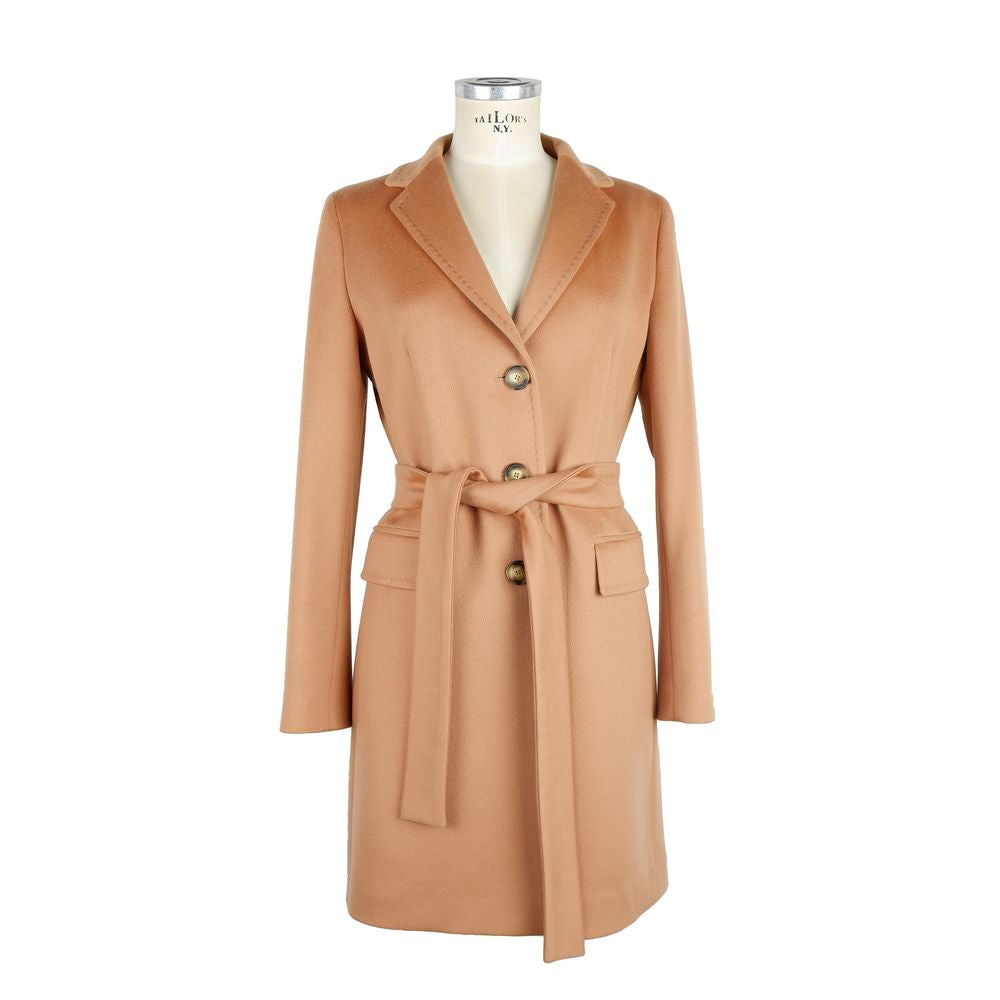 Made in Italy Beige Cashmere Jackets &amp; Coats