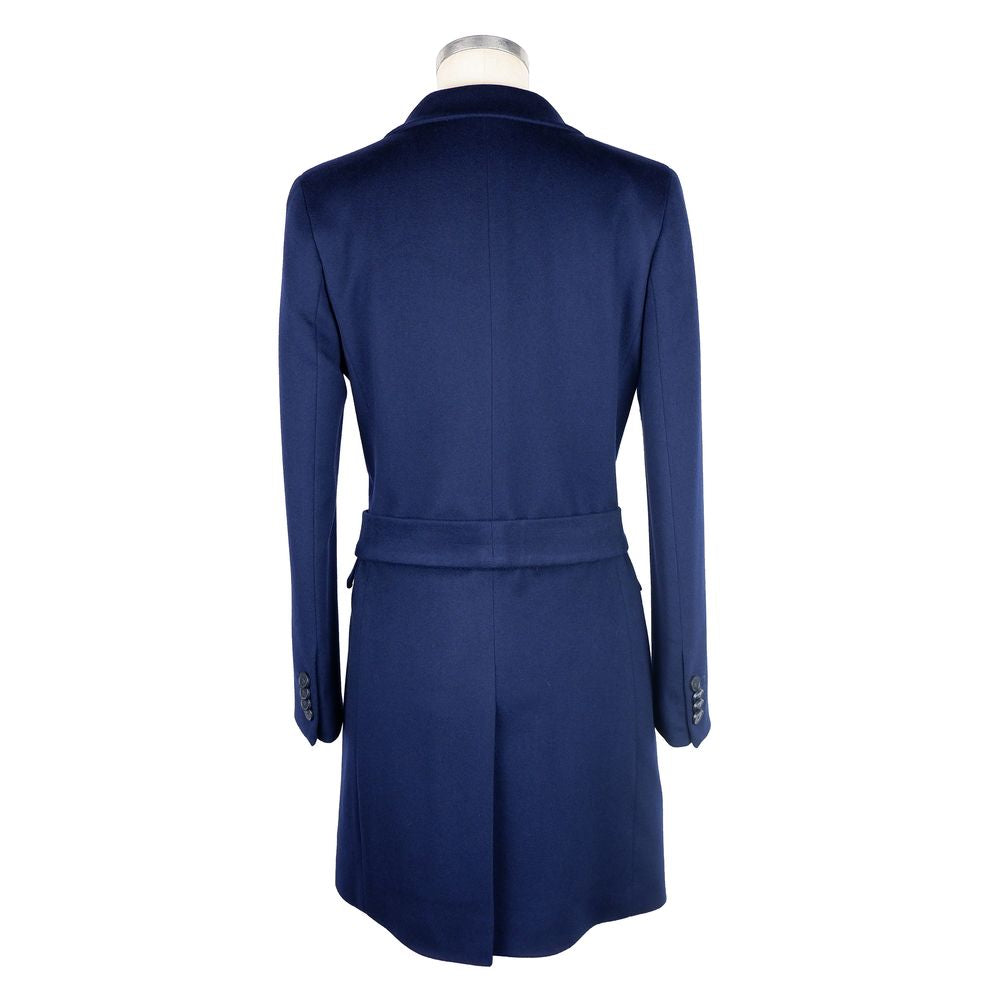 Made in Italy Blue Cashmere Jackets &amp; Coats