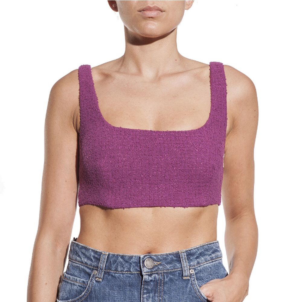 PINKO Purple Cotton Tops &amp; T-Shirt