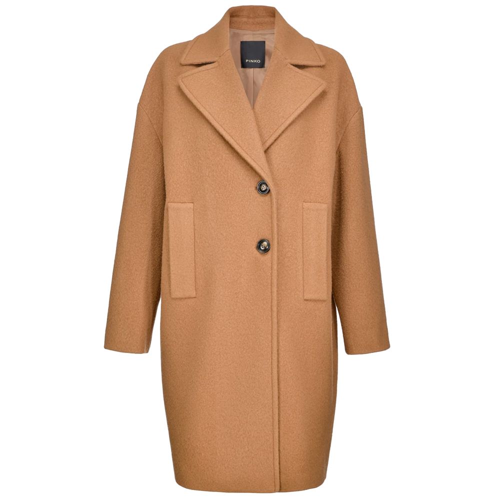 PINKO Brown wool jackets and coats