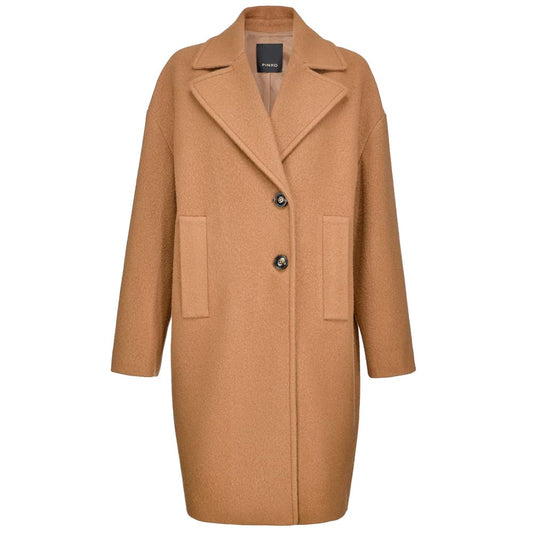 PINKO Brown wool jackets and coats